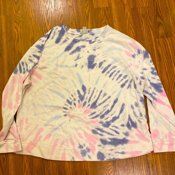 Womens tie dye long sleeve sweater/pj - Picture 1 of 3